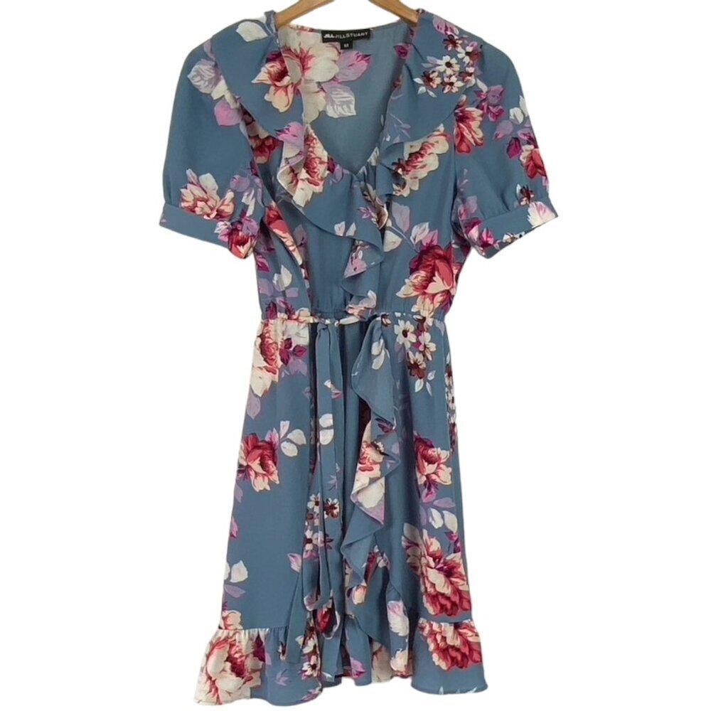 Jill Stuart Faux Wrap Floral Dress
